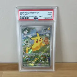 Pokemon TCG Pikachu 088 Sv: Scarlet & Violet Promo Holo PSA 9 Card Stock - Image 1
