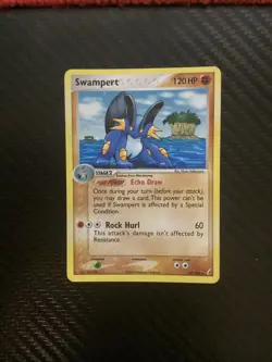 Pokemon Card: Swampert HOLO 27/100 EX Crystal Guardians Set Rare! NM - Image 1