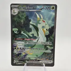 Pokemon TCG Serperior EX Sir 164/086 Black Bolt English Card Near Mint Condition - Image 1