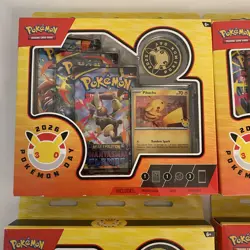 Pokemon TCG 2026 Pikachu Pokemon Day 30th Anniversary Sealed Box lot of 4 - Image 2