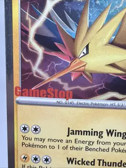 Pokemon Team Rockets Electhor GameStop Promo Zapdos 070/182 - Image 3