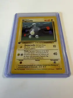 Magnemite Pokemon German Base Set 1st Edition (MAGNETILO) #53 - Image 2