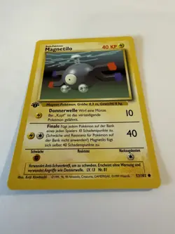 Magnemite Pokemon German Base Set 1st Edition (MAGNETILO) #53 - Image 4