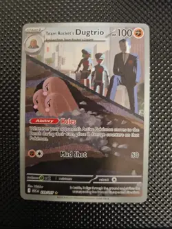 Team Rocket's Dugtrio - 239/217 - Ascended Heroes Near Mint Pokemon TCG - Image 1