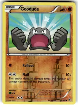 Pokemon - Geodude - 45/106 - Flashfire - Reverse Holo - LP - Image 1