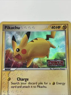 Pokemon - REVERSE HOLO - Pikachu 57/108 Power Keepers Stamped - Image 2