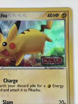 Pokemon - REVERSE HOLO - Pikachu 57/108 Power Keepers Stamped - Image 4