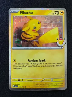 Pikachu 51/162 Stamped 2026 Pokemon Day 30th Anniversary Promo TCG - Image 1