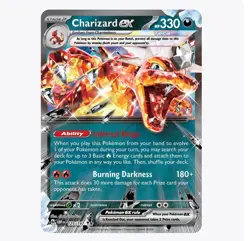 Charizard EX 054/091 Paldean Fates Double Rare Pokemon Scarlet & Violet - Image 1