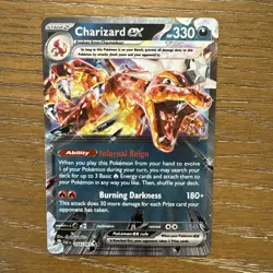 Charizard EX 054/091 Paldean Fates Double Rare Pokemon Scarlet & Violet - Image 2