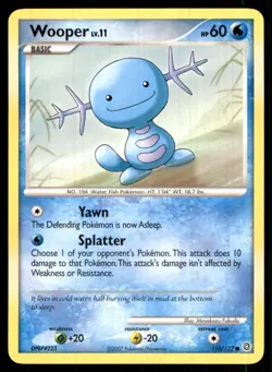 2007 Diamond & Pearl - Secret Wonders Wooper Basic/Common #118 - Image 1