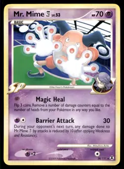 2009 Platinum - Rising Rivals Mr. Mime E4 Basic/Rare #28 - Image 1