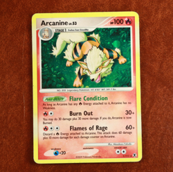 Pokemon Arcanine Lv. 53 1/111 Platinum Rising Rivals 2009 HP - Image 1