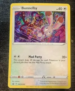 2021 Pokemon Bunnelby SWSH082 Black Star Promo Cosmos Rare Holo - NM 💎 - Image 1