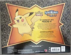 New Sealed Pokemon TCG Pikachu V Promo Box Collection Shining Fates 4 Packs - Image 2