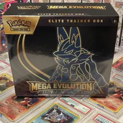Pokemon TCG Mega Evolution Elite Trainer Box Lucario 2025 English - Image 1