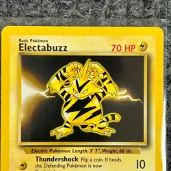 Vintage Pokemon Base Set Electabuzz 20/102 Rare LP - Image 3