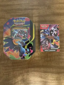 Pokemon Scarlet & Violet Destined Rivals Booster Bundle Charizard Tin Kit - Image 1