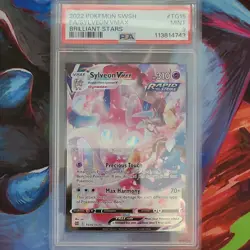 Pokemon Sylveon VMAX TG15 Brilliant Stars Holo 2022 PSA 9 - Image 1