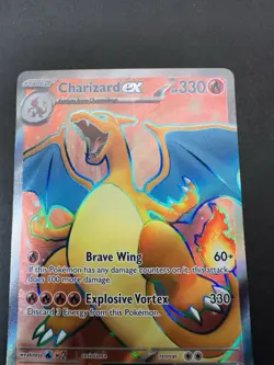 Charizard EX 183/165 Pokemon TCG Scarlet & Violet 151 Full Art Ultra Rare NM - Image 2