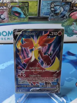 Delphox V 173/196 Pokemon TCG Sword & Shield Lost Origins Ultra Rare NM - Image 1