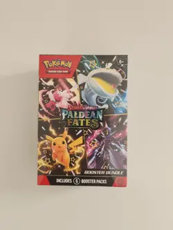 Pokemon Scarlet & Violet Paldean Fates - Booster Bundle Factory Sealed-6 Packs - Image 1
