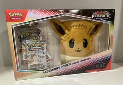 BRAND NEW POKEMON PRISMATIC EVOLUTIONS EEVEE POUCH COLLECTION FACTORY SEALED - Image 1