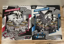 Pokemon TCG SV10.5 Black Bolt & White Flare Binder Collection Boxes Sealed New - Image 1