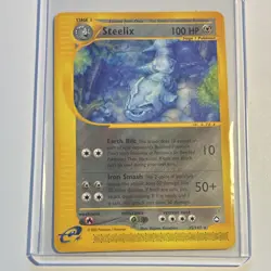 Pokemon Steelix 100 HP Aquapolis 035/147 Rare 2002 Stage 1 Hajime Kusajima - Image 1