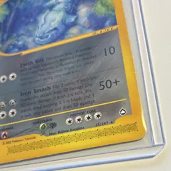 Pokemon Steelix 100 HP Aquapolis 035/147 Rare 2002 Stage 1 Hajime Kusajima - Image 2