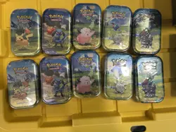 LOT OF ALL 5 SEALED ✅ Pokemon TCG Ascended Heroes MINI TINS Brand New! - Image 1
