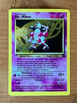 Pokemon TCG Jungle Holo Mr. Mime 6/64 - Image 1