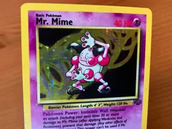 Pokemon TCG Jungle Holo Mr. Mime 6/64 - Image 3