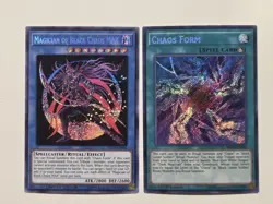 Magician of Black Chaos MAX TN19-EN002 Prismatic Secret Rare Yugioh + Chaos Form - Image 1