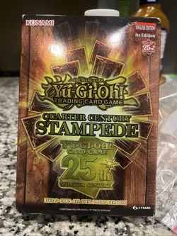 Yugioh Quarter Century Stampede 1st Edition Mini Box Tuck Box - Image 1
