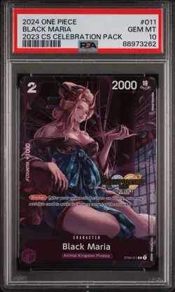 2024 One Piece BLACK MARIA 2023 Championship ST04 011 PSA 10 Gem Mint! - Image 1