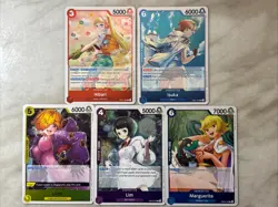 Eb03 One Piece Heroines English (5) Card Rare Foil Lot - Image 1