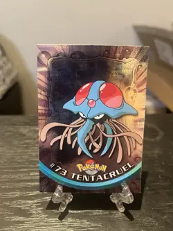 Pokemon #73 Tentacruel Card Foil Holo Topps 2000 TV Animation Series 1 LP - Image 1