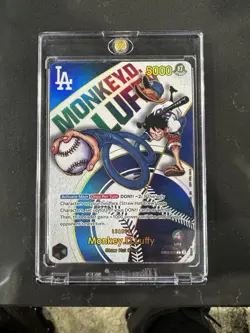 DODGERS X ONE PIECE COLLAB PROMO CARD MONKEY D. LUFFY - Image 1