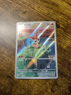 Victini 208 Pokemon TCG SV Promo Card Illustration Collection, English NM - Image 1
