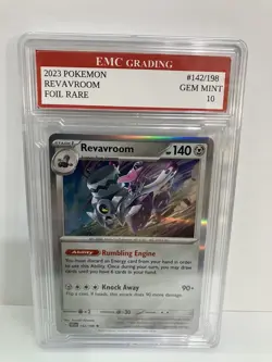 REVAVROOM #142/198 RARE FOIL Pokemon 2023 Card GRADED 10 MINT TCG CCG - Image 1