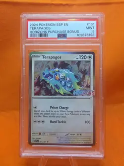 Terapagos #161 Surging Sparks Horizons Stamped Card PSA Grade 9 - Image 1