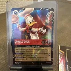 Disney Lorcana 2026 Donald Duck EPCOT Promo Card + Festival Questbook + 4 Cards - Image 2