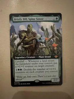 MTG - Bristly Bill, Spine Sower Extended Art - Outlaws of Thunder Junction - NM - Image 1