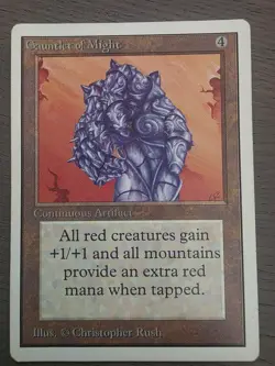 Gauntlet of Might - MTG: Magic The Gathering Unlimited English-Moderately Played - Image 1