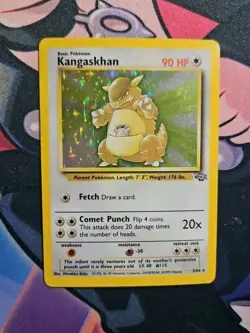 Pokemon TCG Kangaskhan Jungle 5/64 Holo Unlimited Holo Rare - Image 1