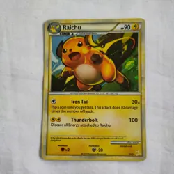 Pokemon TCG Raichu HS Trainer Kit 30/30 Holo Holo Rare - Image 1