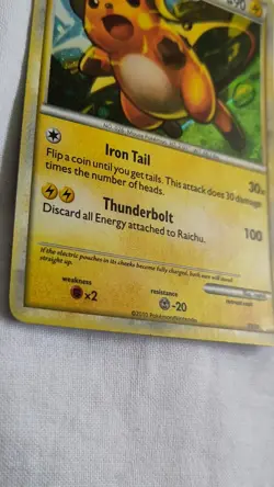 Pokemon TCG Raichu HS Trainer Kit 30/30 Holo Holo Rare - Image 2
