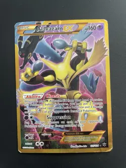 Pokemon TCG Alakazam EX Holo Full Art Ultra Rare 2016, 125/124 Card - Image 1