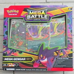 Pokemon Mega Battle Deck Mega Gengar ex Foil Deck Box Playmat Coin English - Image 1